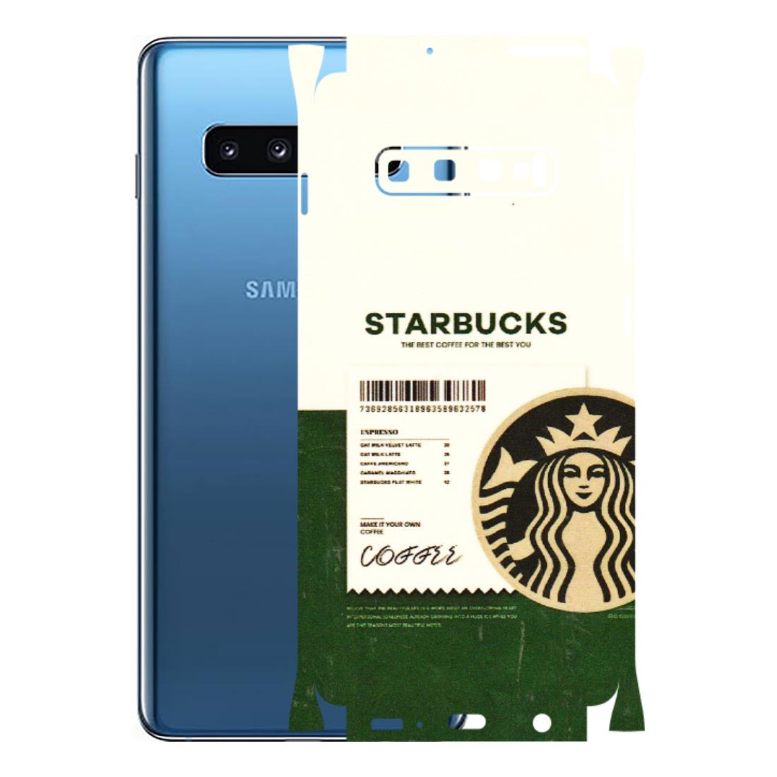 Samsung A/S Series Phone Skins (All Models) - Starbucks Barcode - 3D Embossed Finish (L-308) Samsung Galaxy S10 Plus