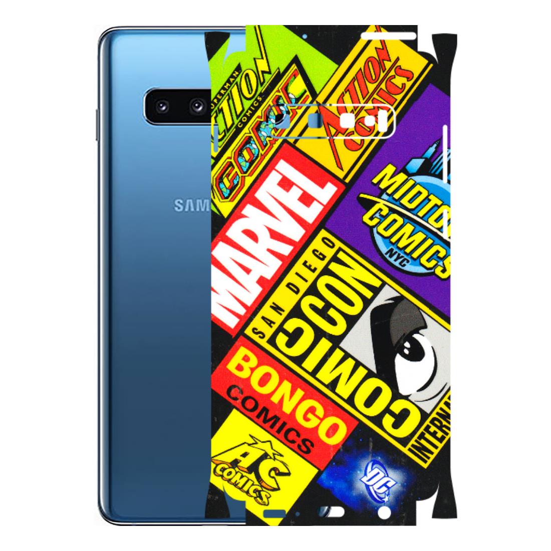 Samsung A/S Series Phone Skins (All Models) - Bongo Comic Con - 3D Embossed Finish (L-325) Samsung Galaxy S10 Plus