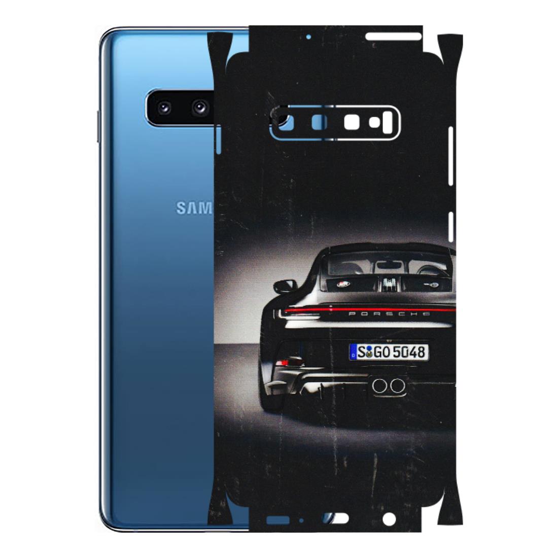 Samsung A/S Series Phone Skins (All Models) - New Black Porsche GT3 - 3D Embossed Finish (L-327) Samsung Galaxy S10 Plus