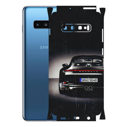 Samsung A/S Series Phone Skins (All Models) - New Black Porsche GT3 - 3D Embossed Finish (L-327) Samsung Galaxy S10 Plus
