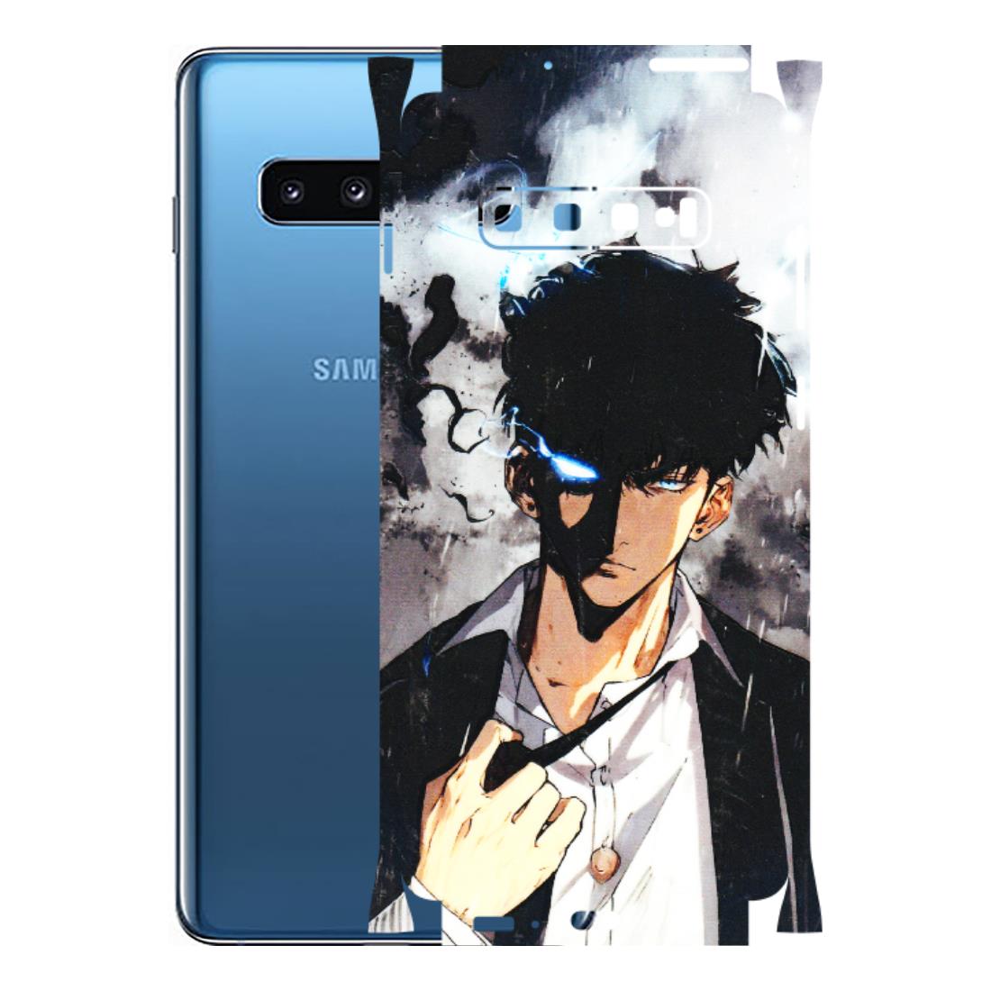 Samsung A/S Series Phone Skins (All Models) - Sung Jinwoo Manhwa Anime - 3D Embossed Finish (L-328) Samsung Galaxy S10 Plus