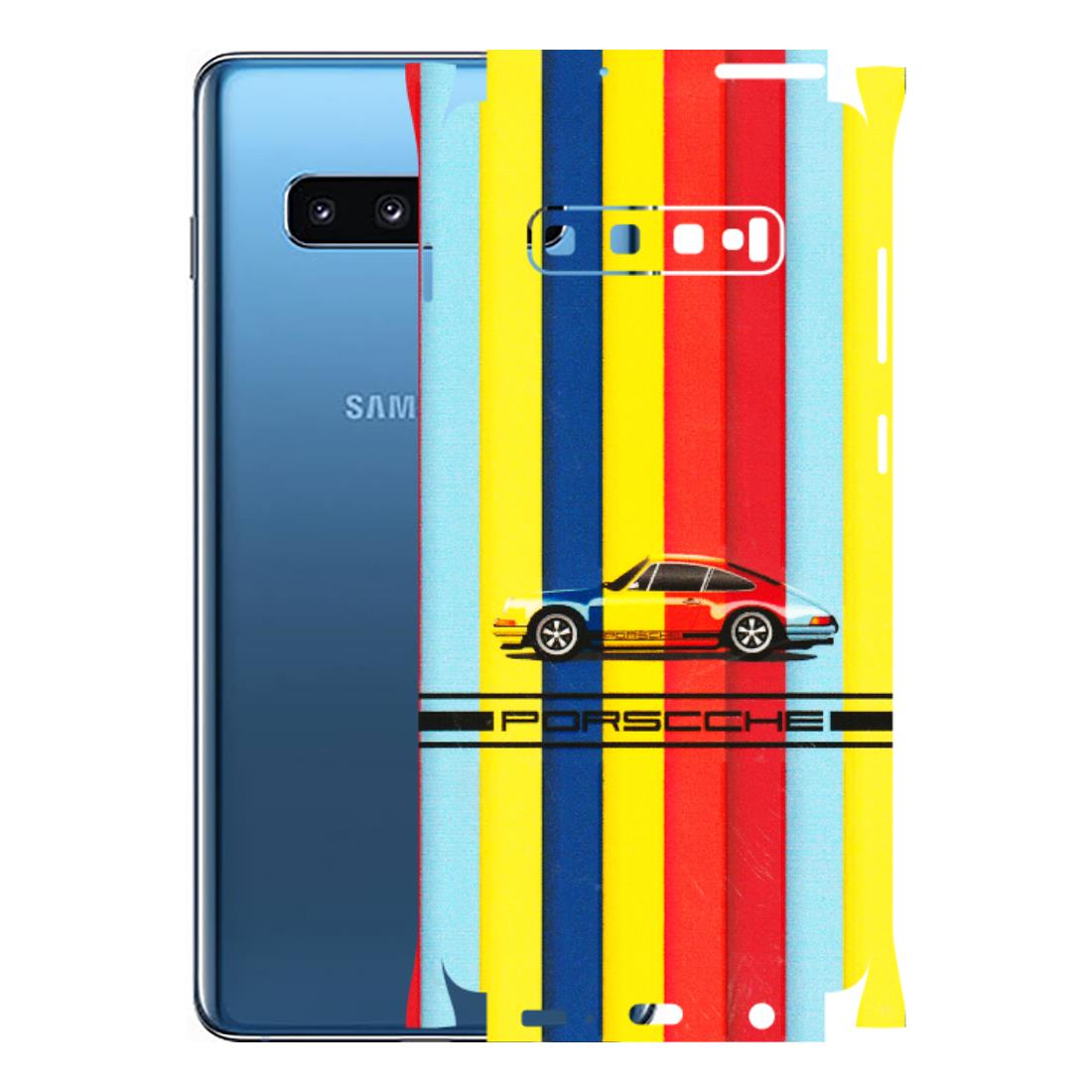 Samsung A/S Series Phone Skins (All Models) - Multicolour Porche - 3D Embossed Finish (L-39) Samsung Galaxy S10 Plus