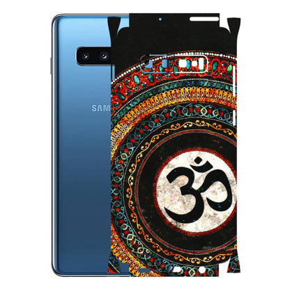 Samsung A/S Series Phone Skins (All Models) - Aum Chant Abstract - 3D Embossed Finish (L-42) Samsung Galaxy S10 Plus