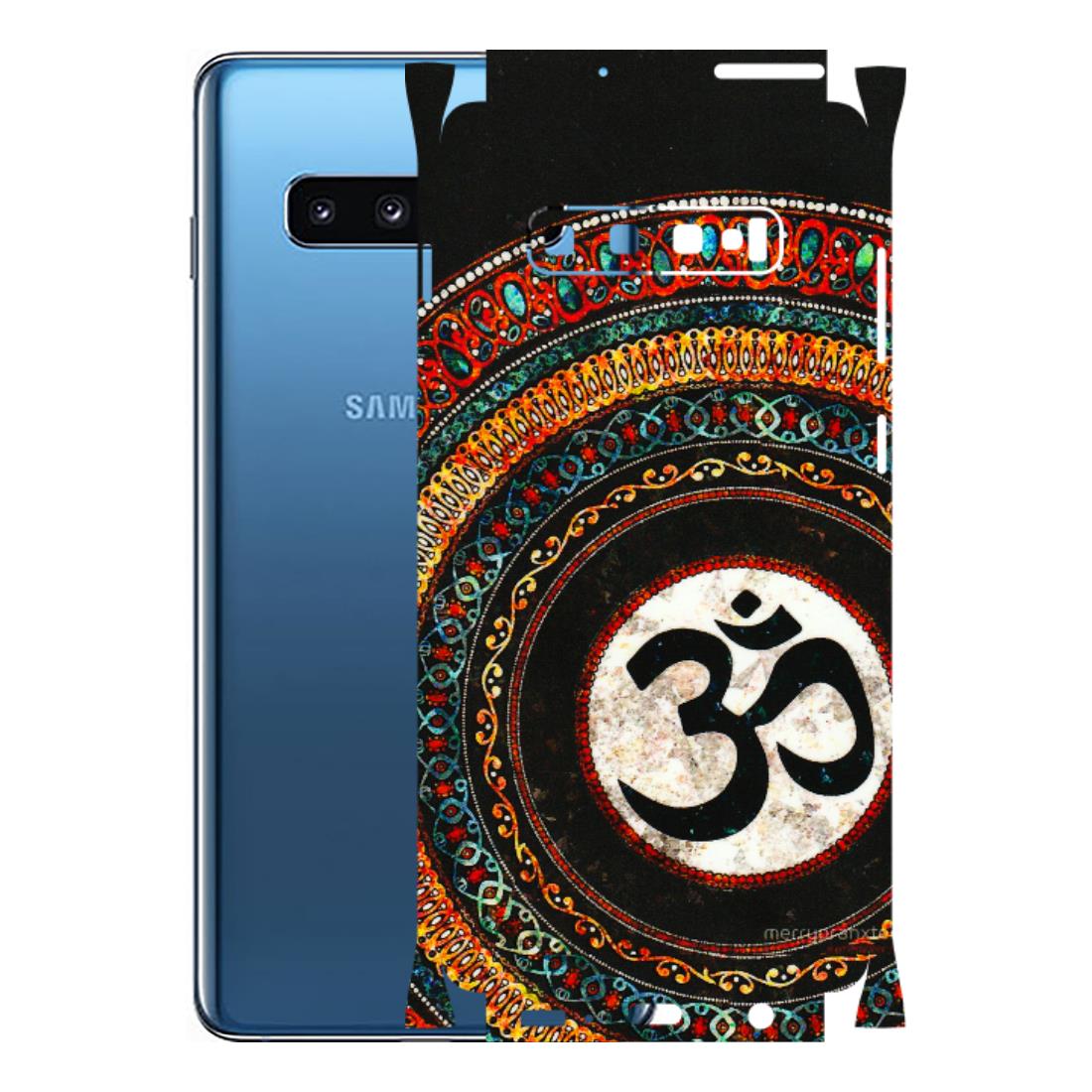 Samsung A/S Series Phone Skins (All Models) - Aum Chant Abstract - 3D Embossed Finish (L-42) Samsung Galaxy S10 Plus