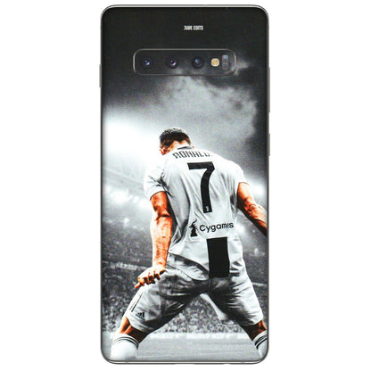 Samsung A/S Series Phone Skins (All Models) - Ronaldo CR7 Crazy - 3D Embossed Finish (L-44) Samsung Galaxy S10 Plus