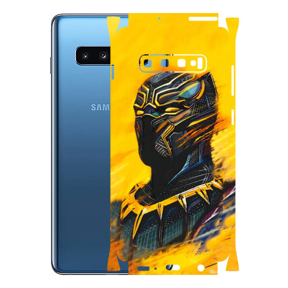 Samsung A/S Series Phone Skins (All Models) - Yellow Panther - 3D Embossed Finish (L-54) Samsung Galaxy S10 Plus