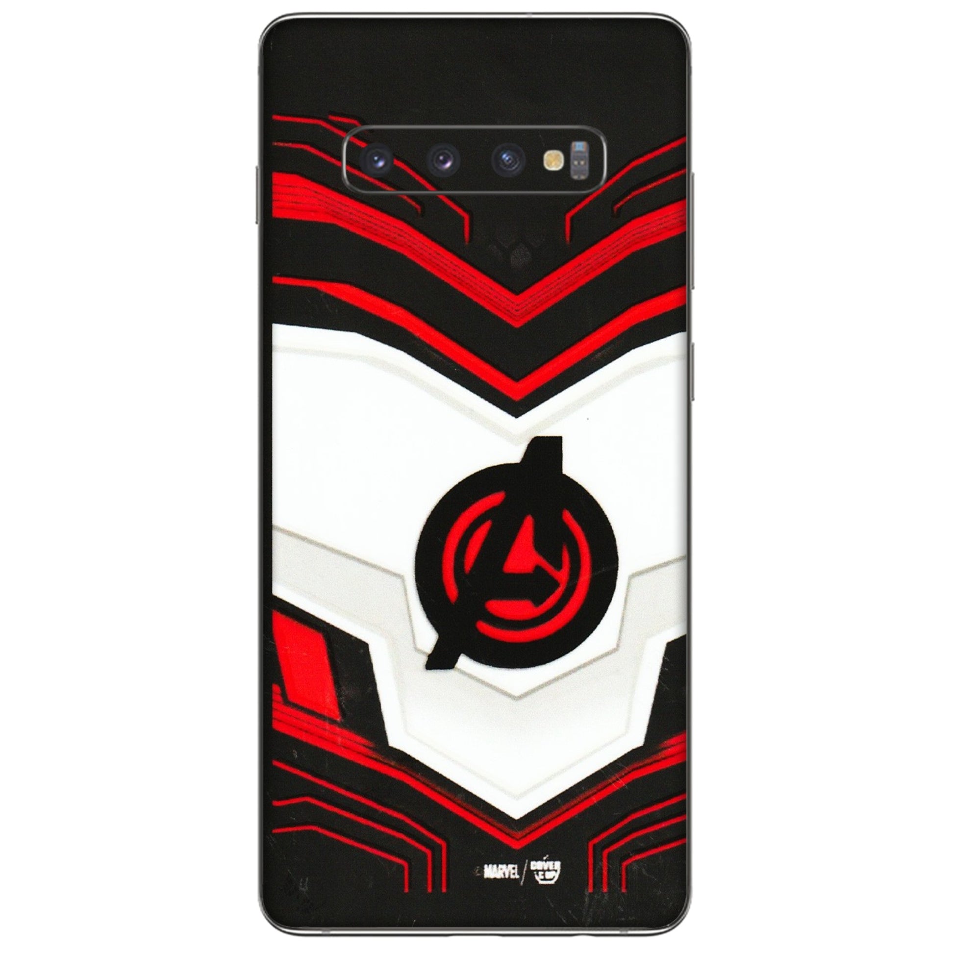 Samsung A/S Series Phone Skins (All Models) - Avengers Logo - 3D Embossed Finish (L-55) Samsung Galaxy S10 Plus