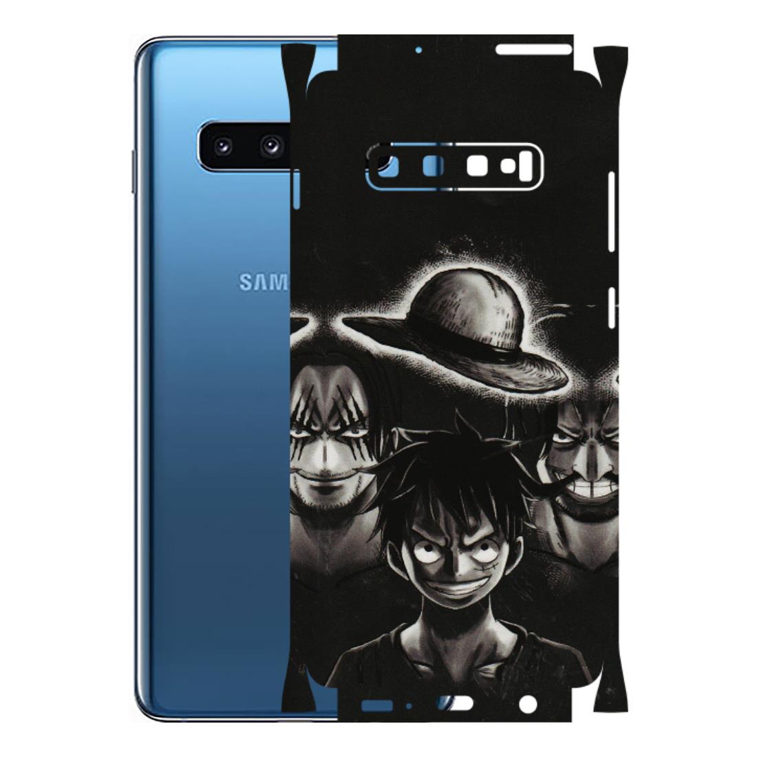 Samsung A/S Series Phone Skins (All Models) - Black Luffy Hat - 3D Embossed Finish (L-57) Samsung Galaxy S10 Plus