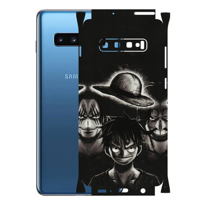 Samsung A/S Series Phone Skins (All Models) - Black Luffy Hat - 3D Embossed Finish (L-57) Samsung Galaxy S10 Plus