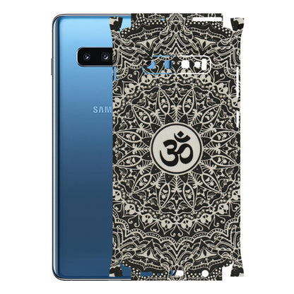 Samsung A/S Series Phone Skins (All Models) - Aum Elegant Mandala - 3D Embossed Finish (L-62) Samsung Galaxy S10 Plus