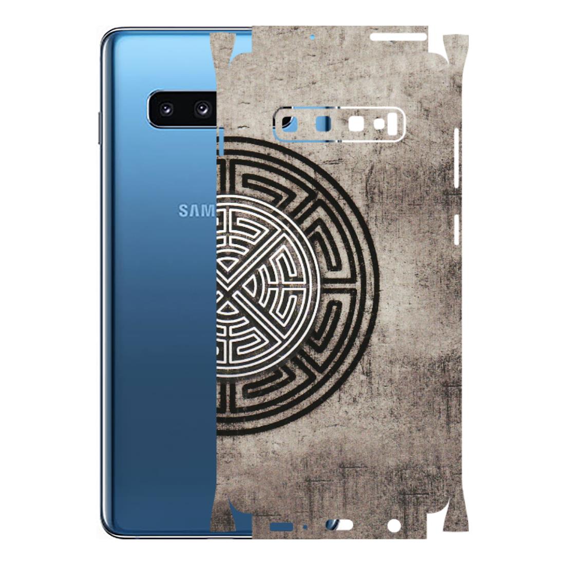 Samsung A/S Series Phone Skins (All Models) - Mysterious Circular Design - 3D Embossed Finish (L-63) Samsung Galaxy S10 Plus