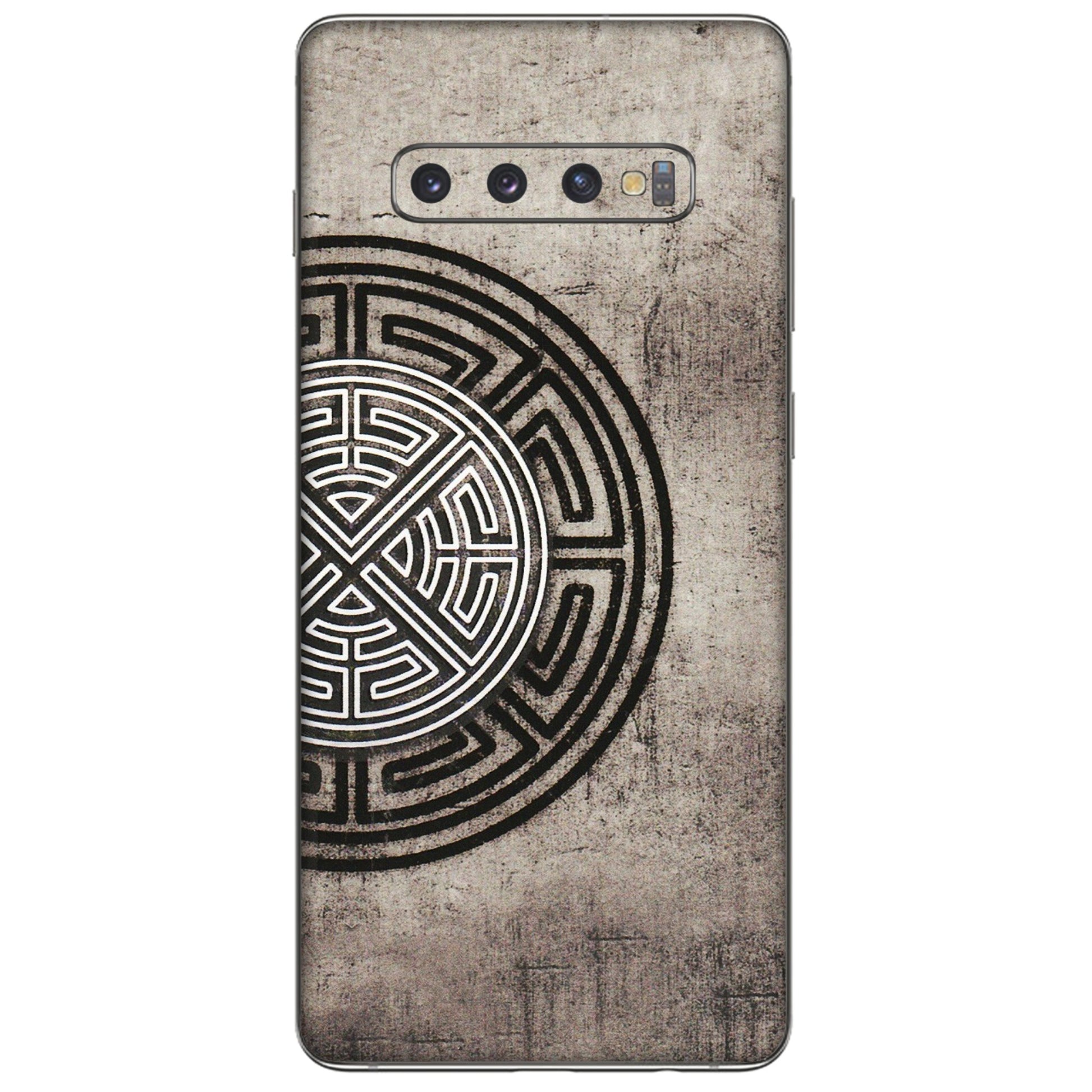 Samsung A/S Series Phone Skins (All Models) - Mysterious Circular Design - 3D Embossed Finish (L-63) Samsung Galaxy S10 Plus