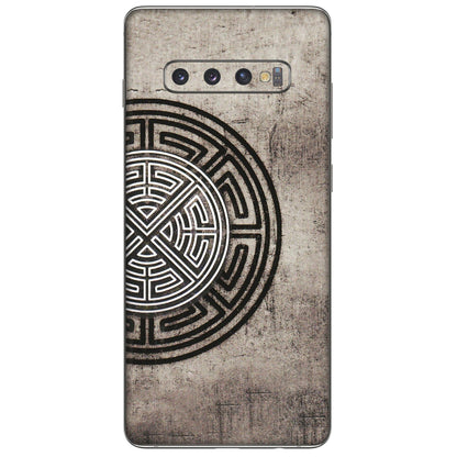 Samsung A/S Series Phone Skins (All Models) - Mysterious Circular Design - 3D Embossed Finish (L-63) Samsung Galaxy S10 Plus