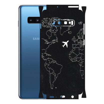 Samsung A/S Series Phone Skins (All Models) - Never Ending Travel - 3D Embossed Finish (L-79) Samsung Galaxy S10 Plus