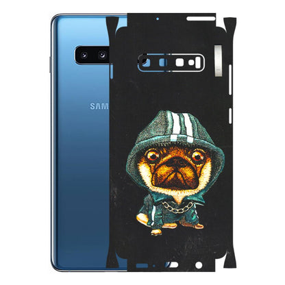 Samsung A/S Series Phone Skins (All Models) - Puppy N Hoodie - 3D Embossed Finish (L-90) Samsung Galaxy S10 Plus