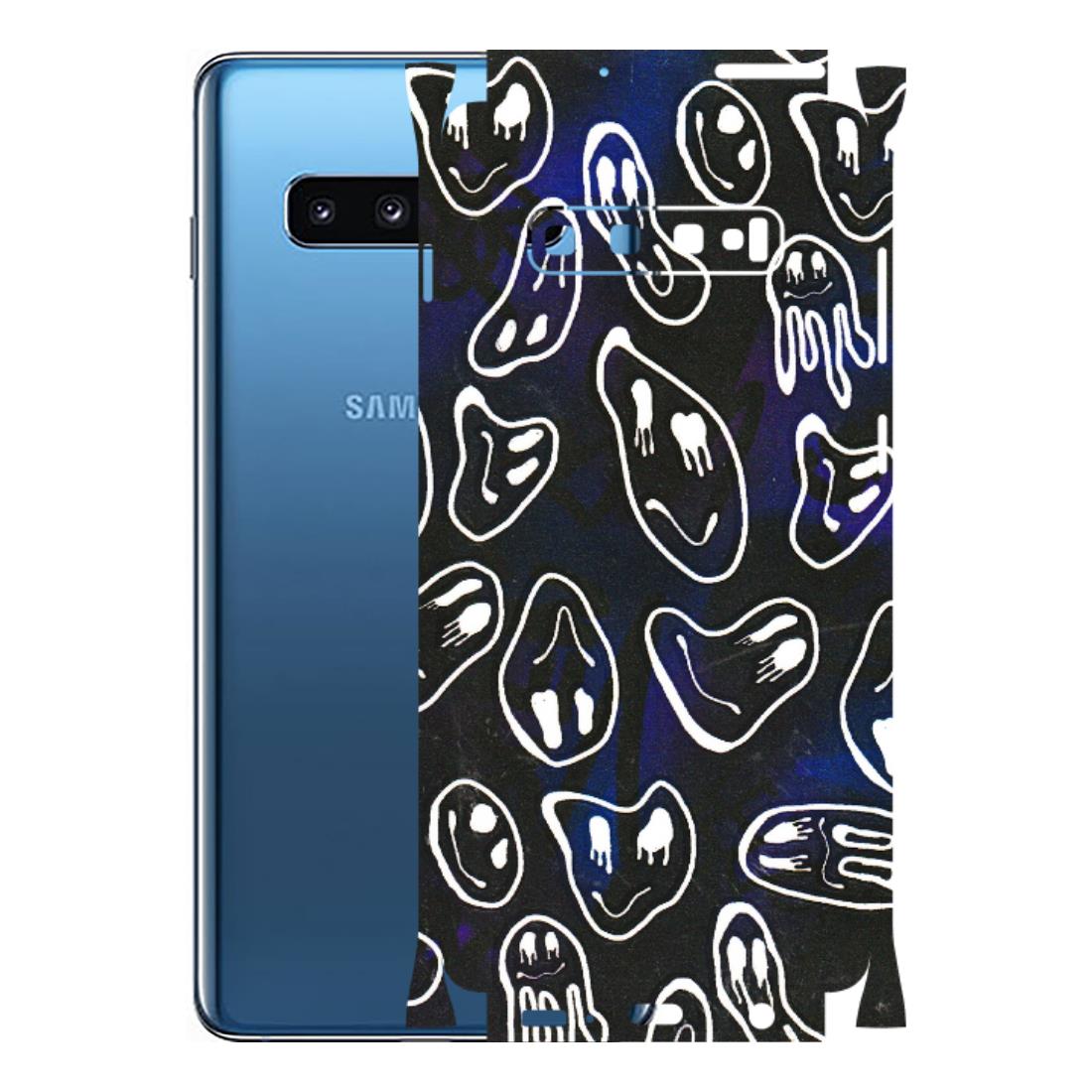 Samsung A/S Series Phone Skins (All Models) - Distorted Smileys - 3D Embossed Finish (L-92) Samsung Galaxy S10 Plus