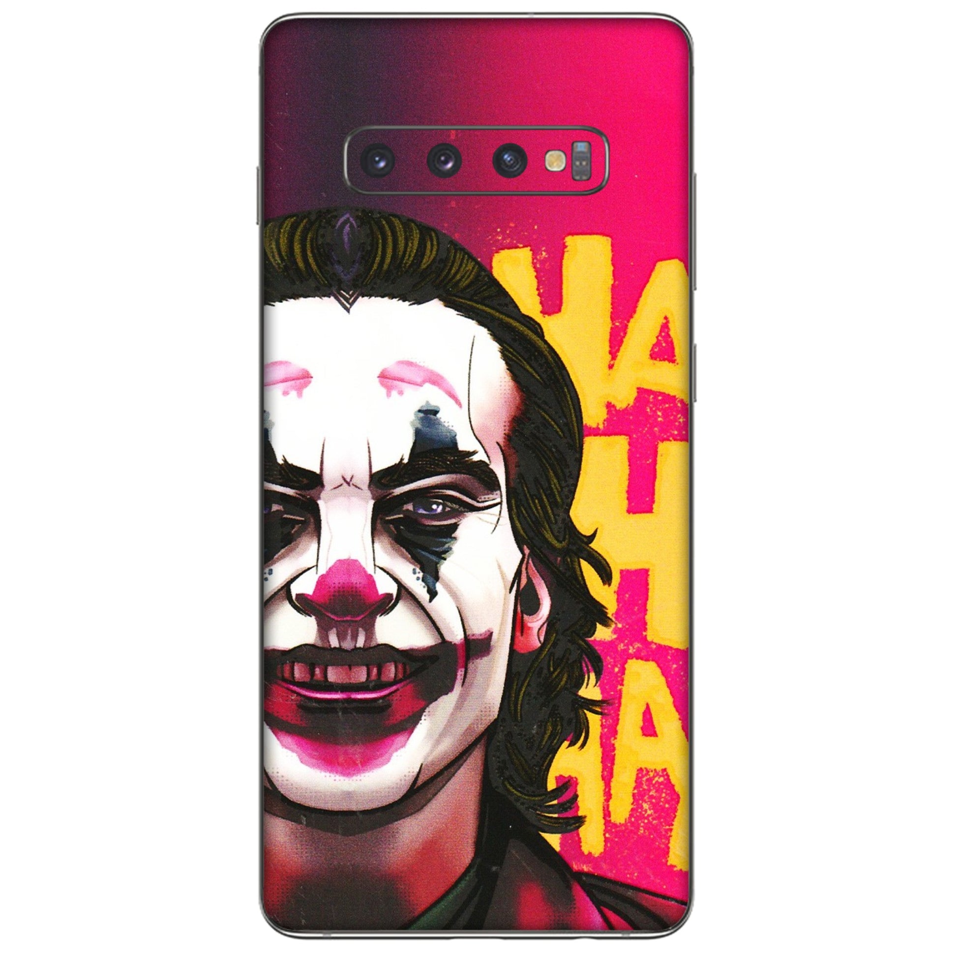 Samsung A/S Series Phone Skins (All Models) - Joker Evil Laugh - 3D Embossed Finish (L-97) Samsung Galaxy S10 Plus