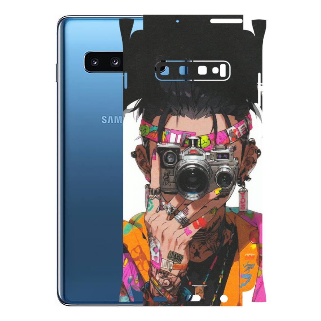 Samsung A/S Series Phone Skins (All Models) - Camera Lover Girl - Matte Finish (M-09) Samsung Galaxy S10 Plus