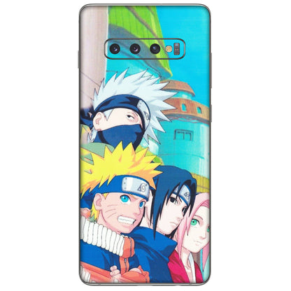 Samsung A/S Series Phone Skins (All Models) - Team Minato And Kakashi - Matte Finish (M-101) Samsung Galaxy S10 Plus