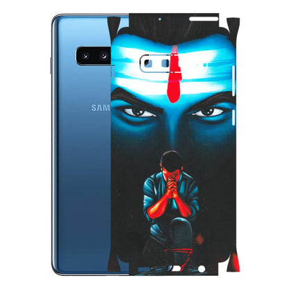 Samsung A/S Series Phone Skins (All Models) - Mahakal Bhakt - Matte Finish (M-112) Samsung Galaxy S10 Plus