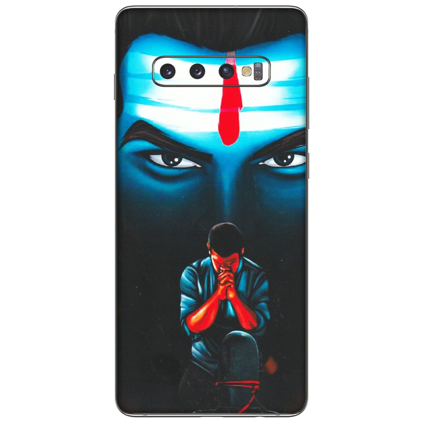 Samsung A/S Series Phone Skins (All Models) - Mahakal Bhakt - Matte Finish (M-112) Samsung Galaxy S10 Plus