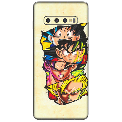 Samsung A/S Series Phone Skins (All Models) - Angry Multi Anime - Matte Finish (M-113) Samsung Galaxy S10 Plus