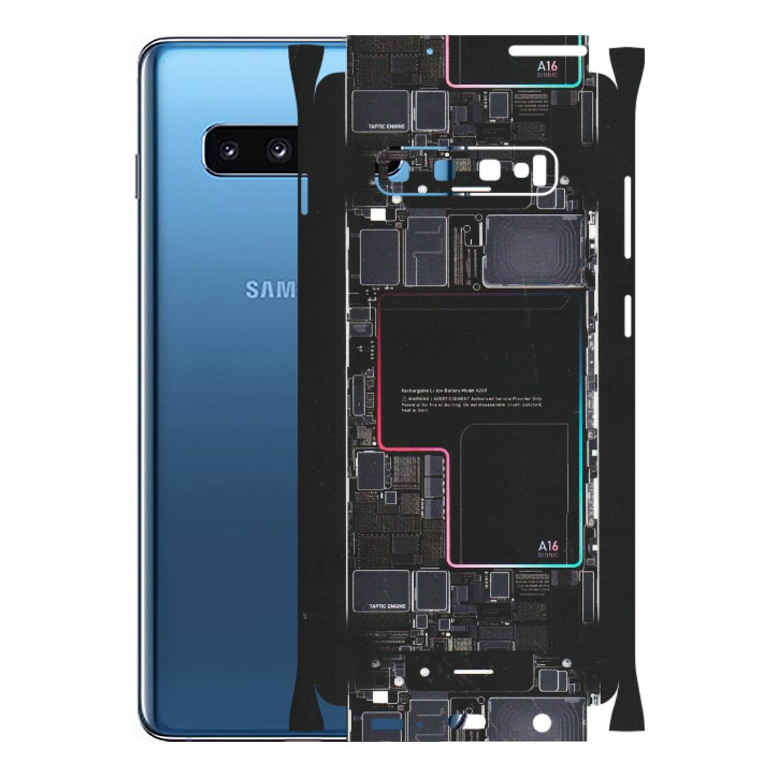 Samsung A/S Series Phone Skins (All Models) - Motherboard Circuit Layout - Matte Finish (M-117) Samsung Galaxy S10 Plus
