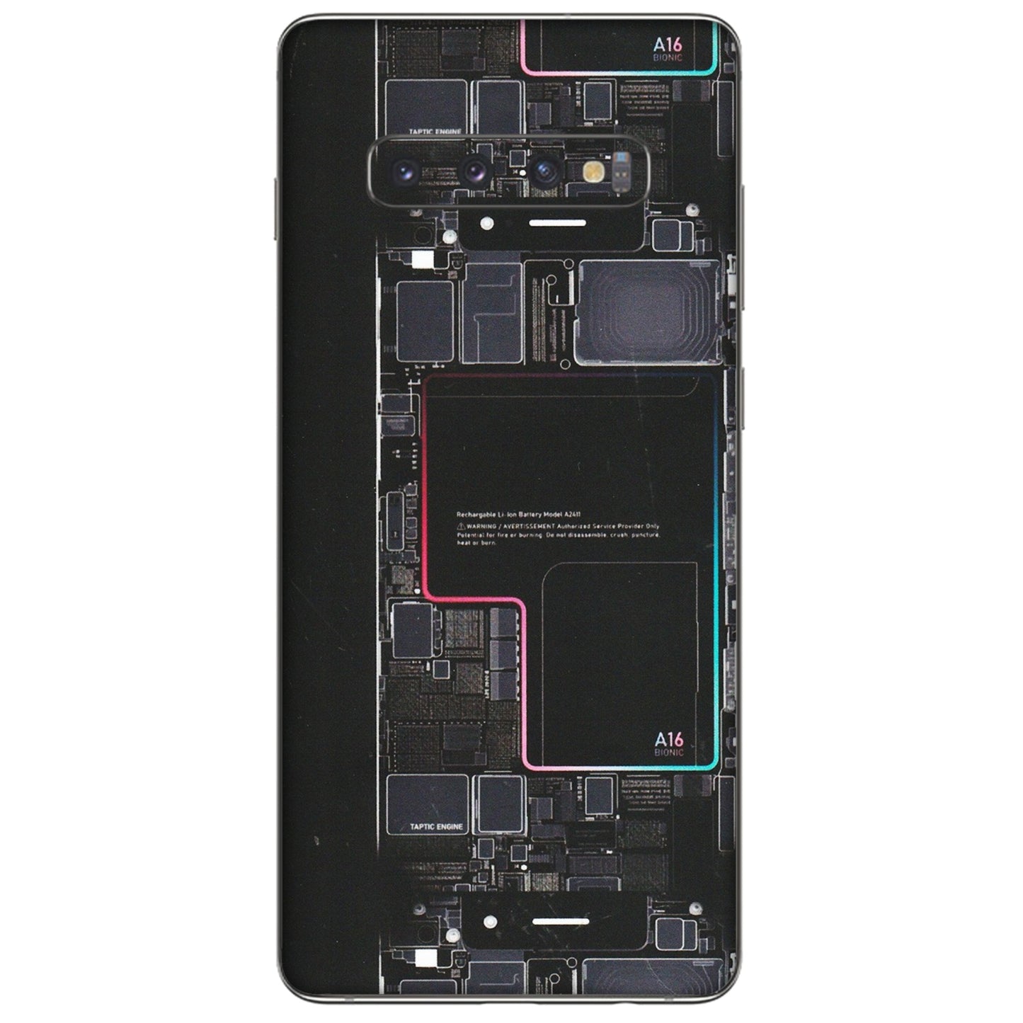 Samsung A/S Series Phone Skins (All Models) - Motherboard Circuit Layout - Matte Finish (M-117) Samsung Galaxy S10 Plus