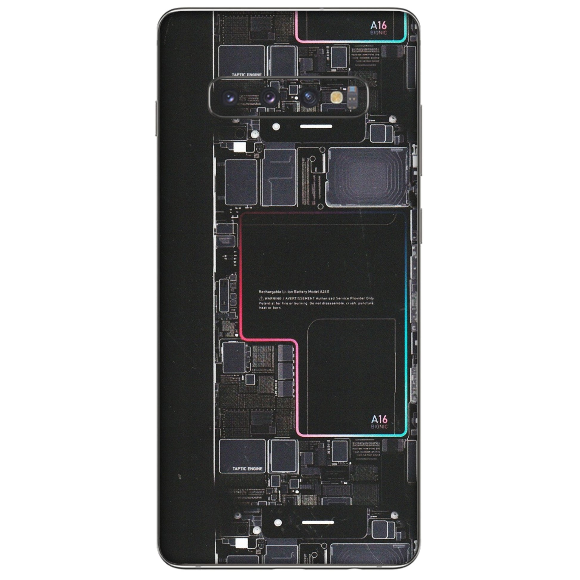 Samsung A/S Series Phone Skins (All Models) - Motherboard Circuit Layout - Matte Finish (M-117) Samsung Galaxy S10 Plus