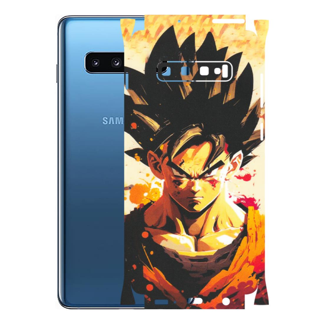 Samsung A/S Series Phone Skins (All Models) - Angry Goku - Matte Finish (M-12) Samsung Galaxy S10 Plus