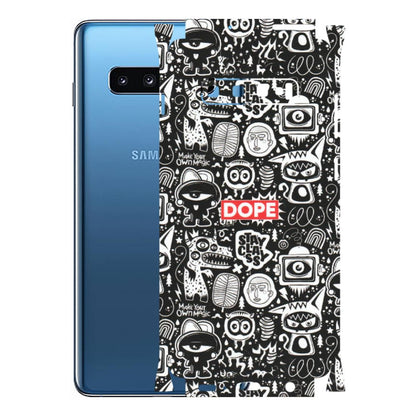 Samsung A/S Series Phone Skins (All Models) - Dope Stay Classy Black Doodles - Matte Finish (M-126) Samsung Galaxy S10 Plus