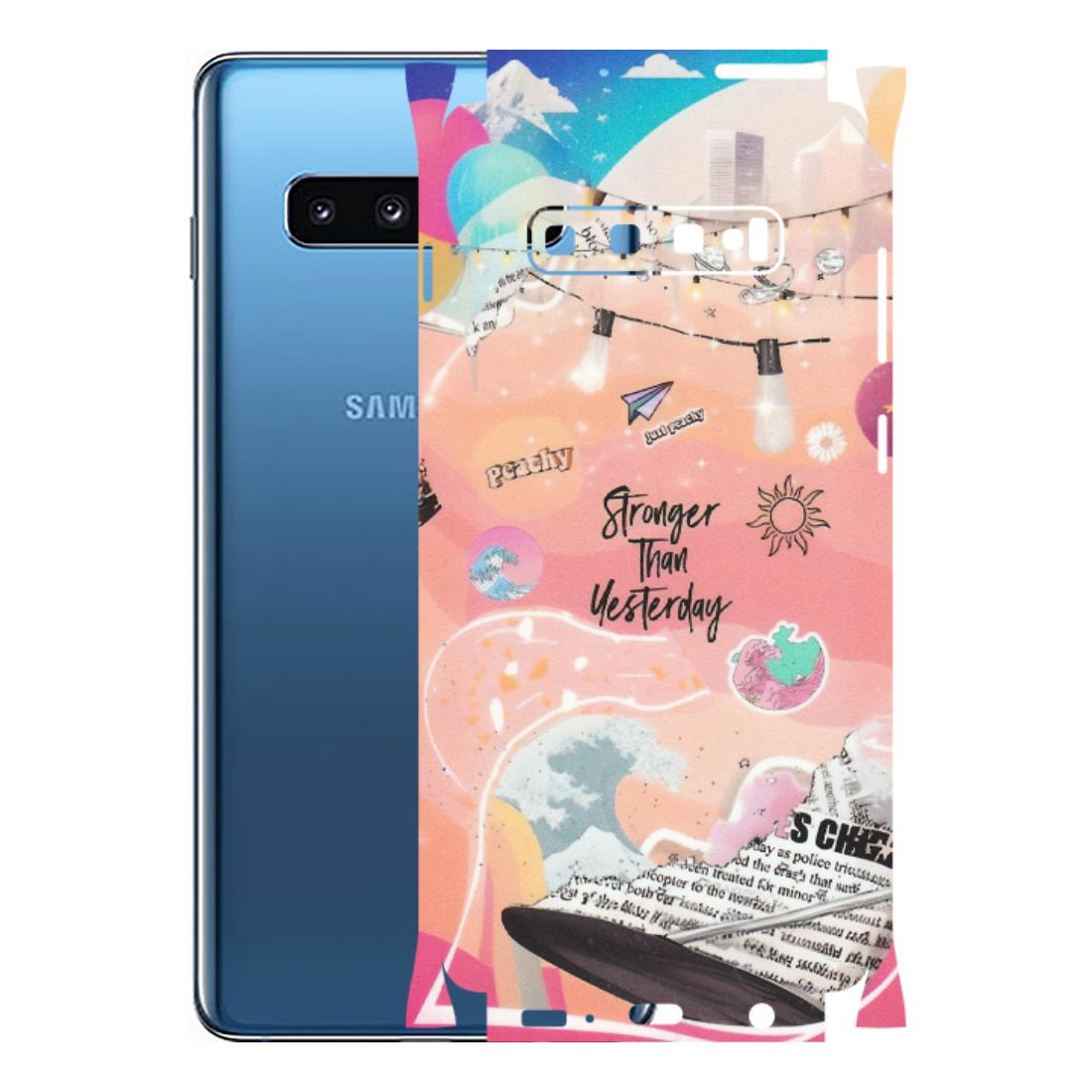 Samsung A/S Series Phone Skins (All Models) - Stronger Then Yesterday - Matte Finish (M-128) Samsung Galaxy S10 Plus