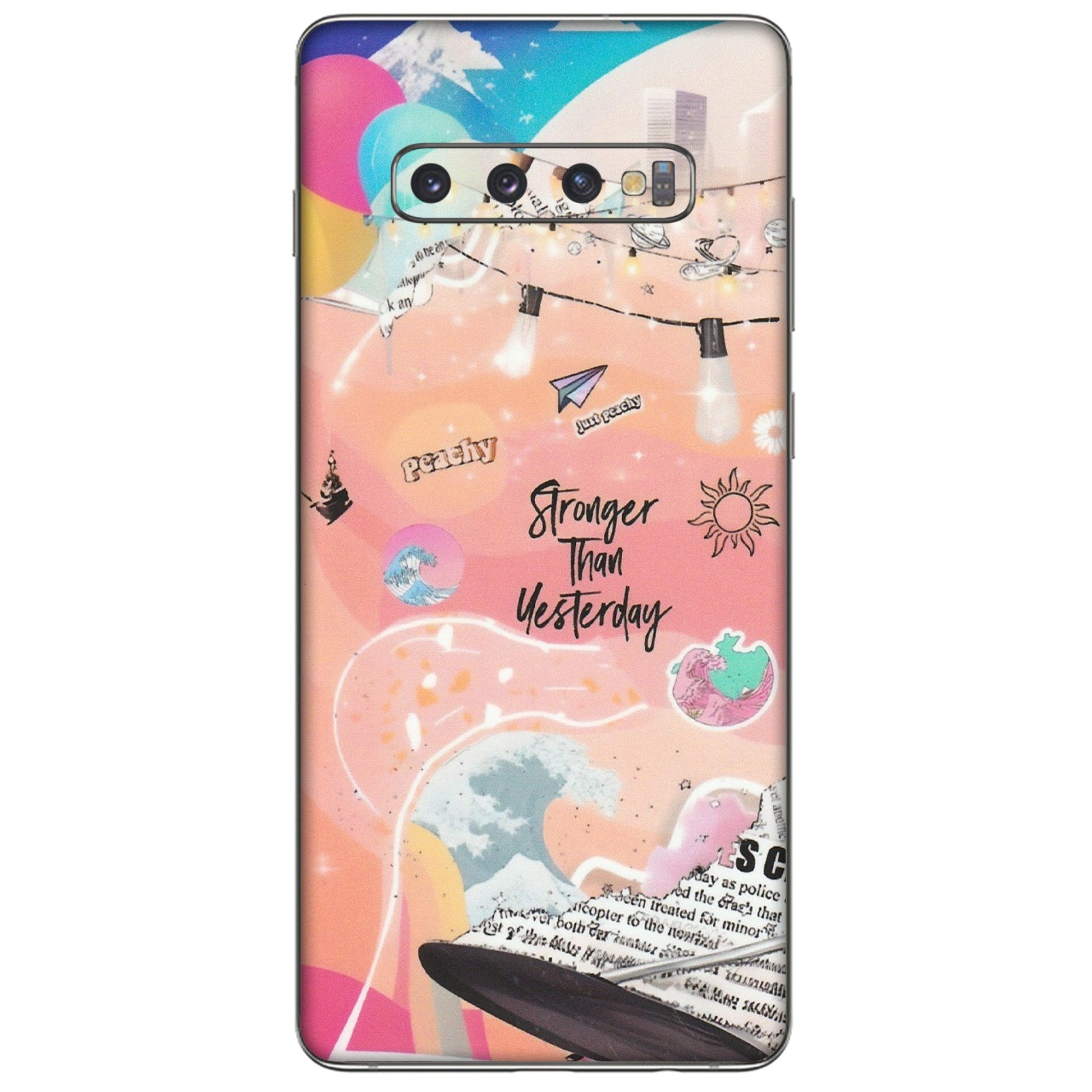 Samsung A/S Series Phone Skins (All Models) - Stronger Then Yesterday - Matte Finish (M-128) Samsung Galaxy S10 Plus