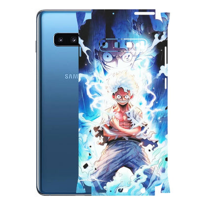 Samsung A/S Series Phone Skins (All Models) - Blue Thunder Luffy Anime - Matte Finish (M-132) Samsung Galaxy S10 Plus