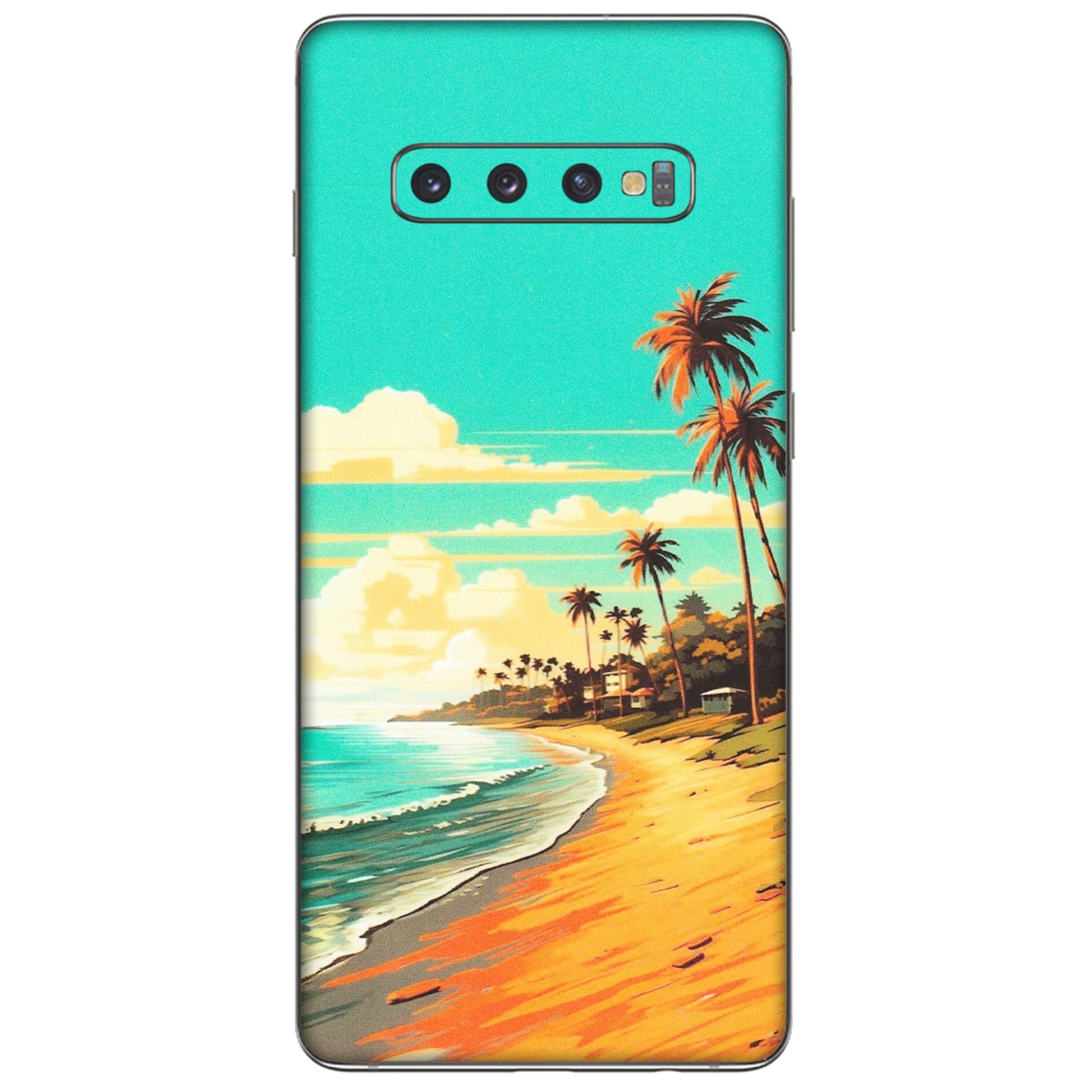 Samsung A/S Series Phone Skins (All Models) - Miami Beach - Matte Finish (M-136) Samsung Galaxy S10 Plus