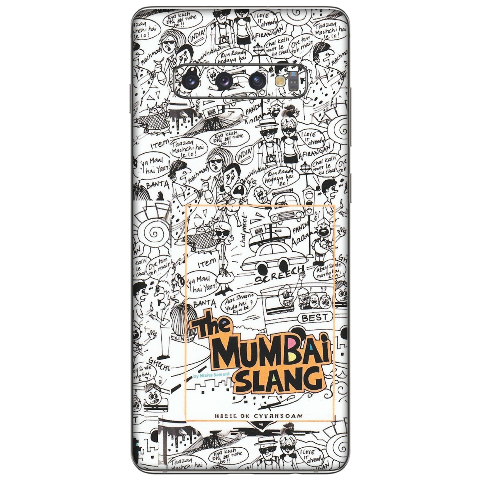 Samsung A/S Series Phone Skins (All Models) - The Mumbai Slang - Matte Finish (M-142) Samsung Galaxy S10 Plus
