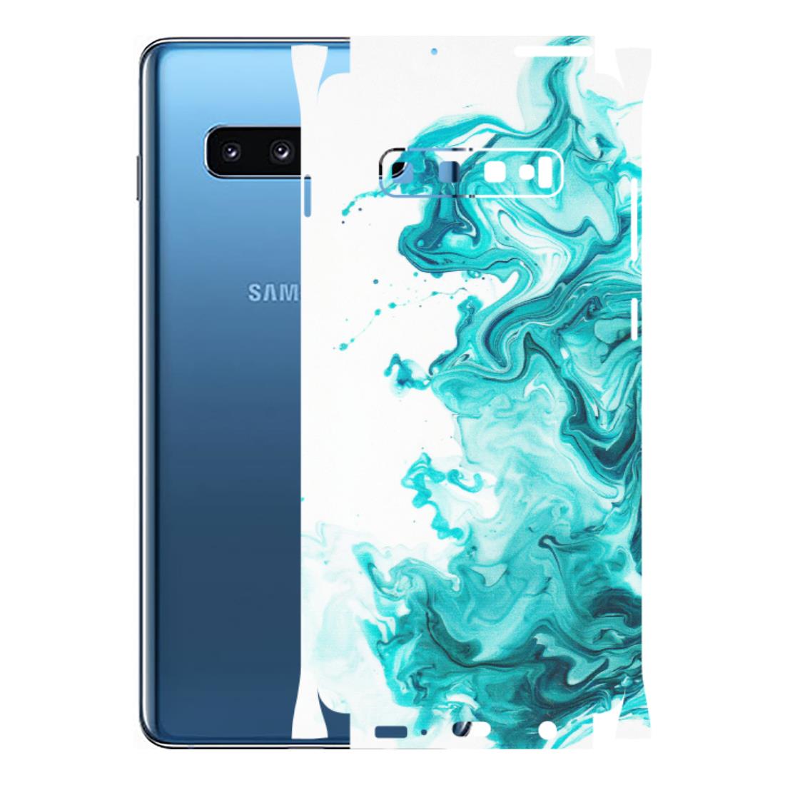 Samsung A/S Series Phone Skins (All Models) - Sky Blue Abstract Colour - Matte Finish (M-146) Samsung Galaxy S10 Plus