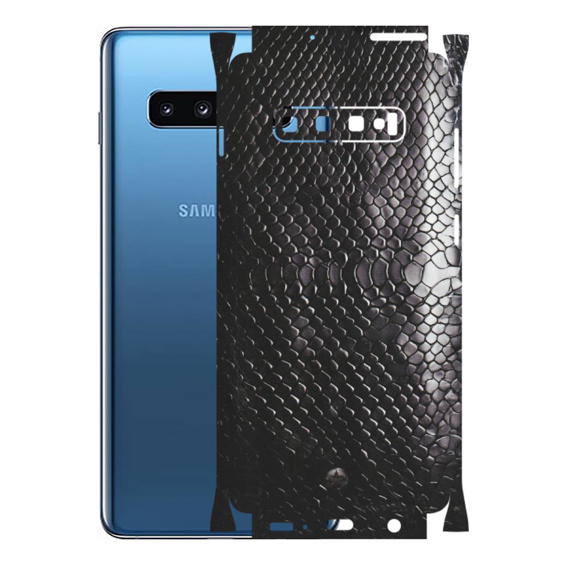 Samsung A/S Series Phone Skins (All Models) - Black Snack Leather - Matte Finish (M-147) Samsung Galaxy S10 Plus
