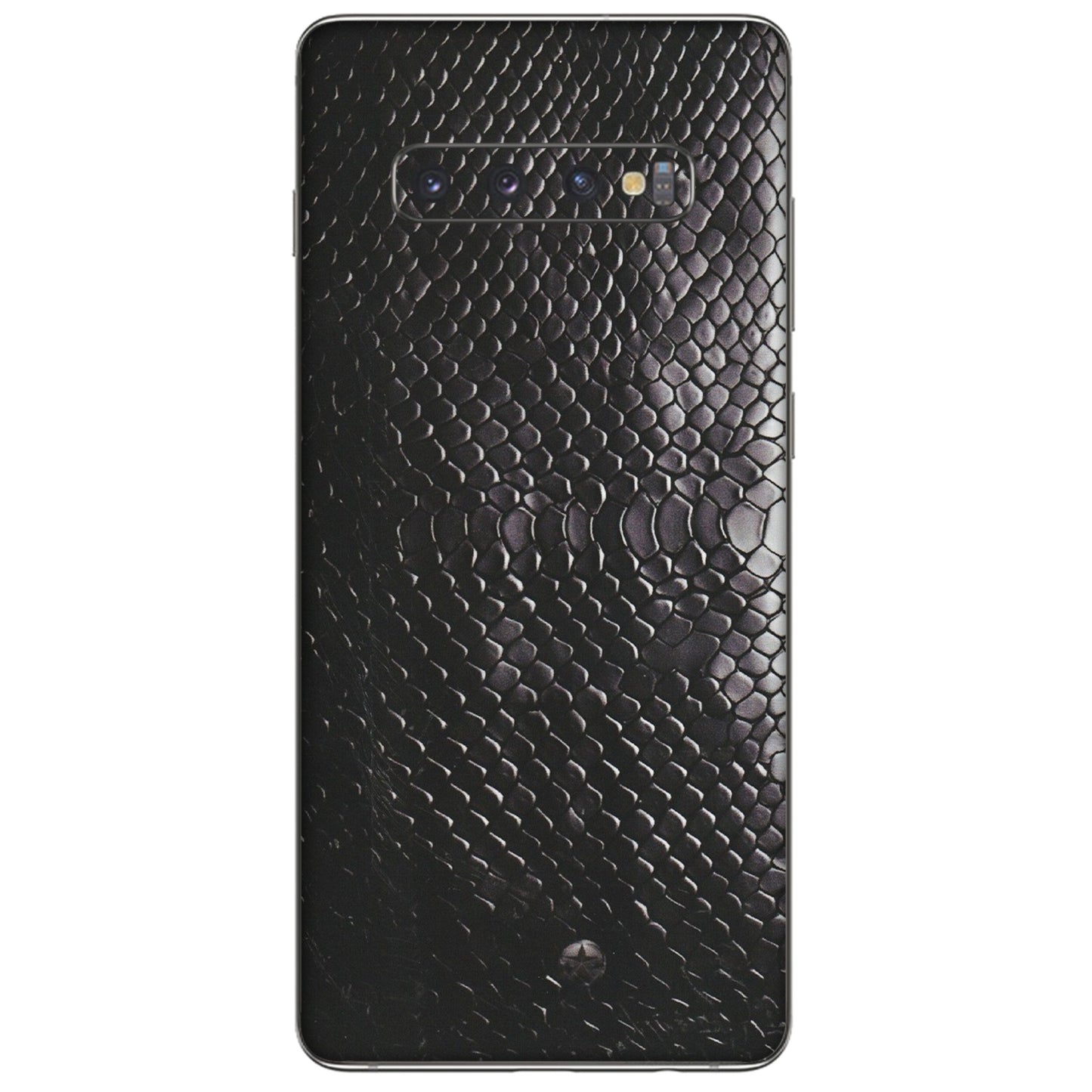 Samsung A/S Series Phone Skins (All Models) - Black Snack Leather - Matte Finish (M-147) Samsung Galaxy S10 Plus