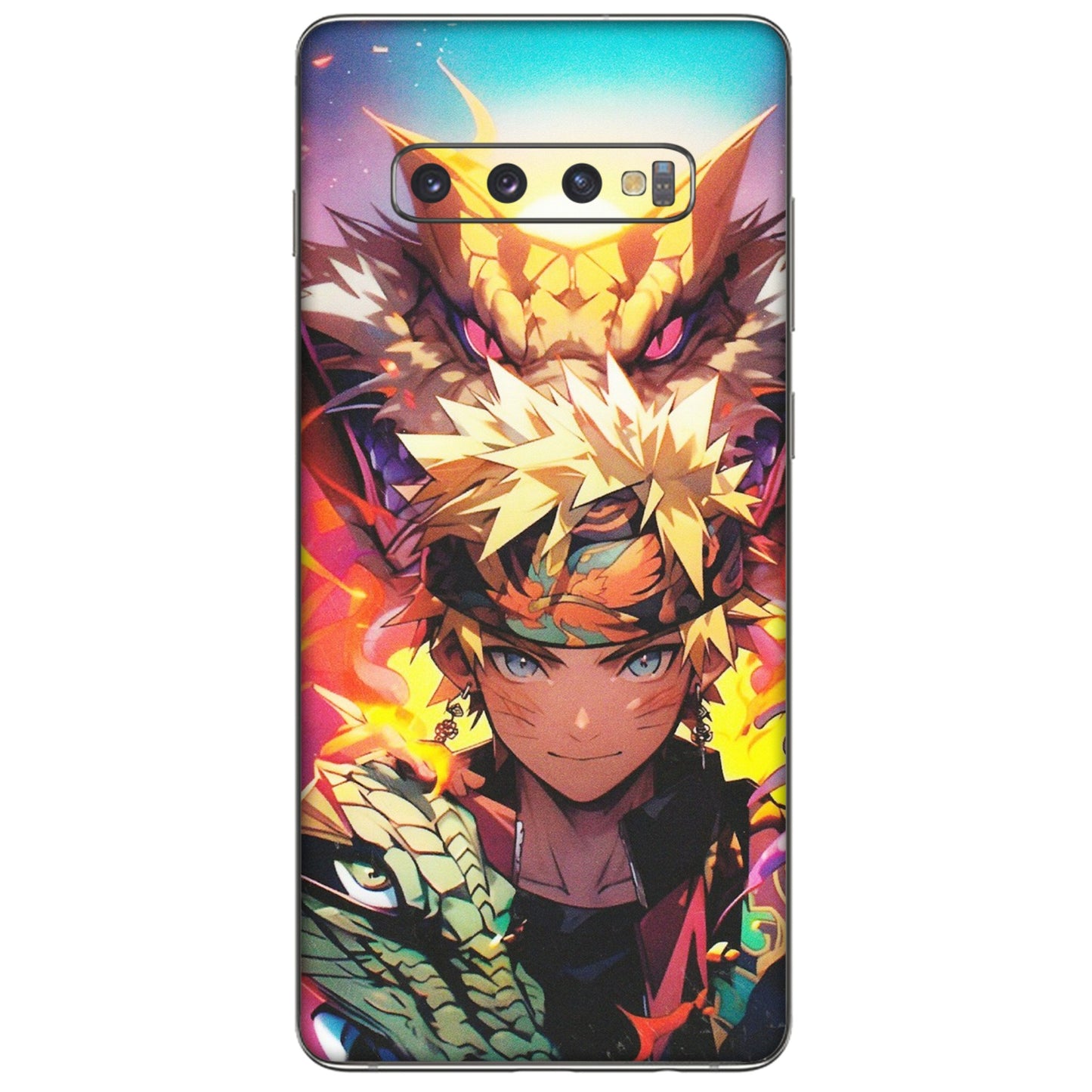 Samsung A/S Series Phone Skins (All Models) - Angry Naruto Anime - Matte Finish (M-148) Samsung Galaxy S10 Plus