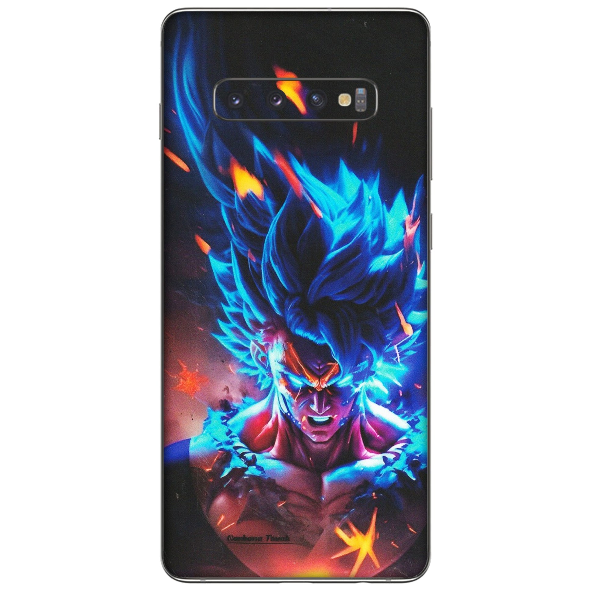 Samsung A/S Series Phone Skins (All Models) - Angry Goku Dragon Ball Anime - Matte Finish (M-150) Samsung Galaxy S10 Plus