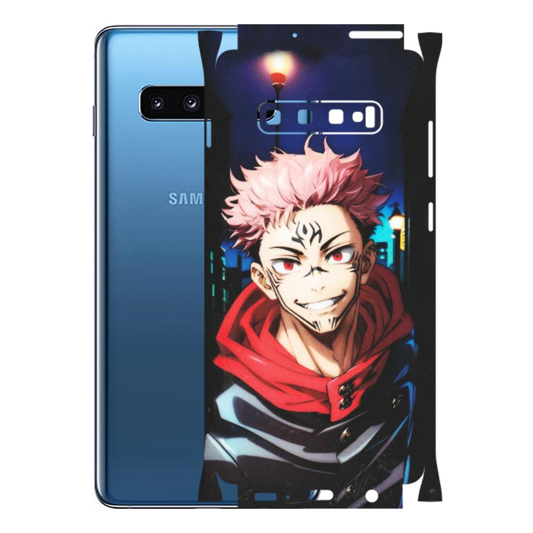Samsung A/S Series Phone Skins (All Models) - Yuji Itadori Funny Face Anime - Matte Finish (M-152) Samsung Galaxy S10 Plus