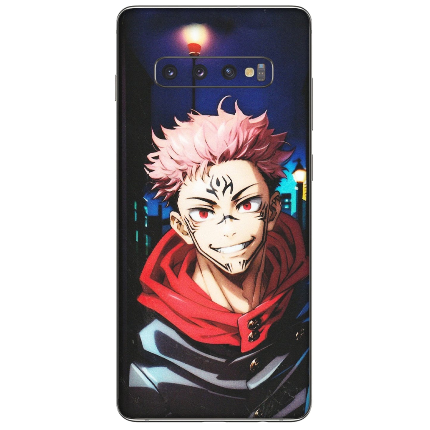 Samsung A/S Series Phone Skins (All Models) - Yuji Itadori Funny Face Anime - Matte Finish (M-152) Samsung Galaxy S10 Plus