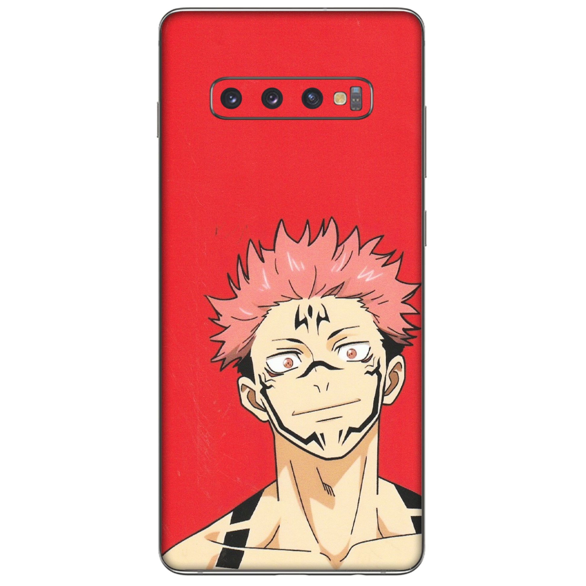 Samsung A/S Series Phone Skins (All Models) - Ryomen Sukuna Fun Anime - Matte Finish (M-153) Samsung Galaxy S10 Plus