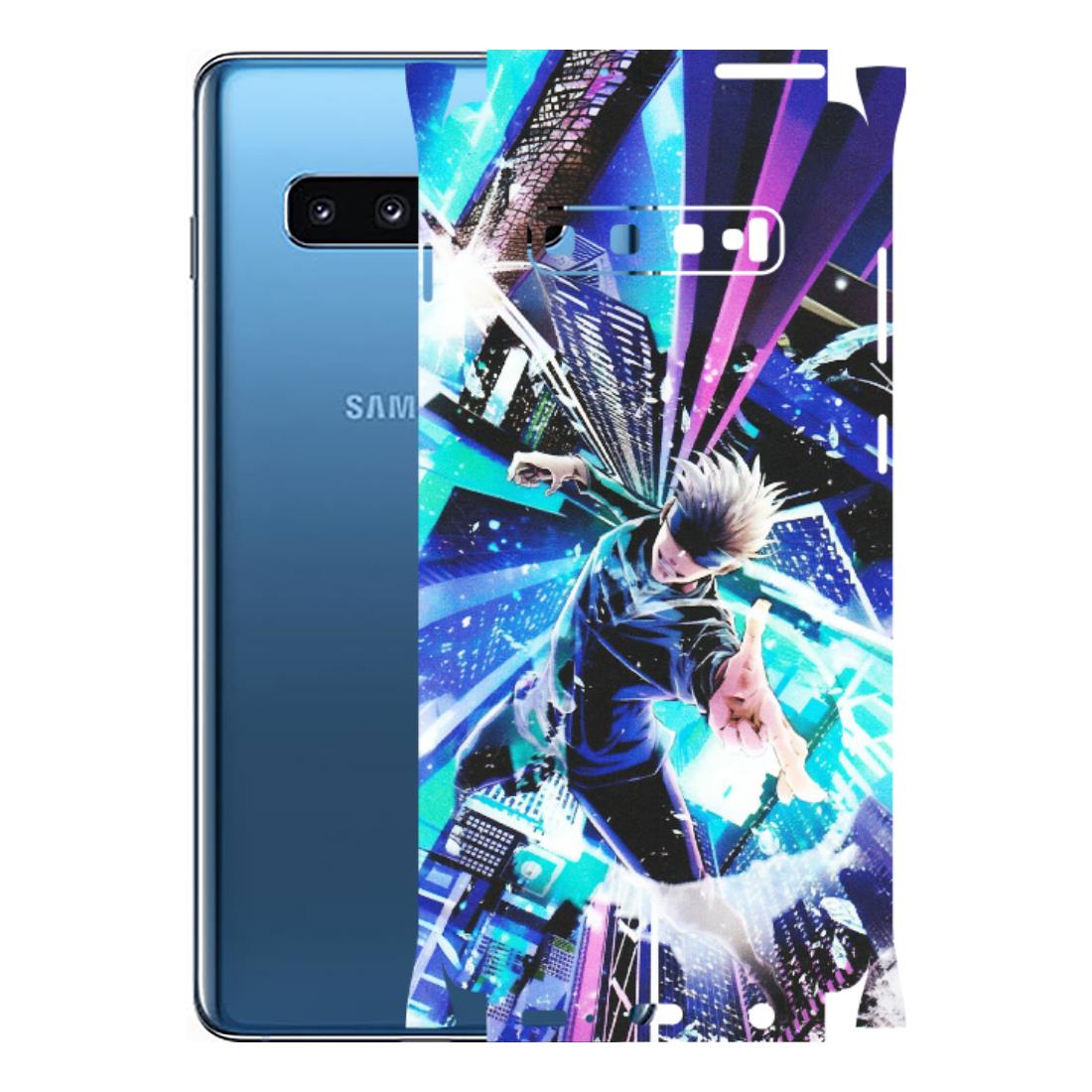 Samsung A/S Series Phone Skins (All Models) - Manga Action Jujustu Kaisen Anime - Matte Finish (M-155) Samsung Galaxy S10 Plus