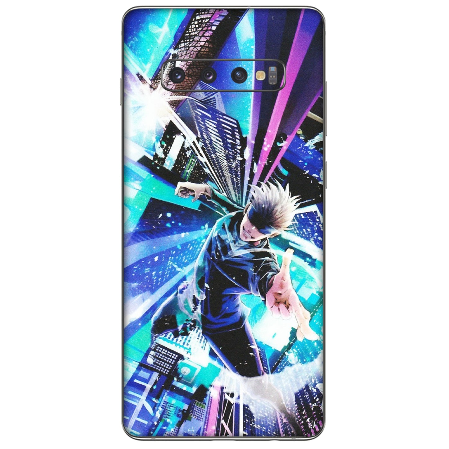 Samsung A/S Series Phone Skins (All Models) - Manga Action Jujustu Kaisen Anime - Matte Finish (M-155) Samsung Galaxy S10 Plus