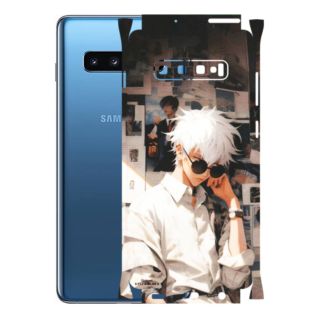 Samsung A/S Series Phone Skins (All Models) - Gojo Satoru Jujustu Kaisen Anime - Matte Finish (M-156) Samsung Galaxy S10 Plus