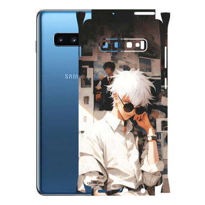 Samsung A/S Series Phone Skins (All Models) - Gojo Satoru Jujustu Kaisen Anime - Matte Finish (M-156) Samsung Galaxy S10 Plus