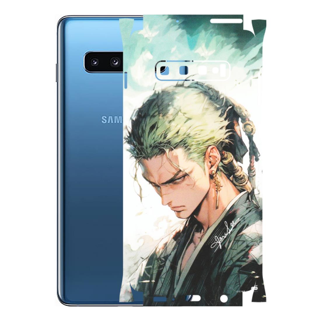 Samsung A/S Series Phone Skins (All Models) - Pirate Hunter One Piece Anime - Matte Finish (M-157) Samsung Galaxy S10 Plus