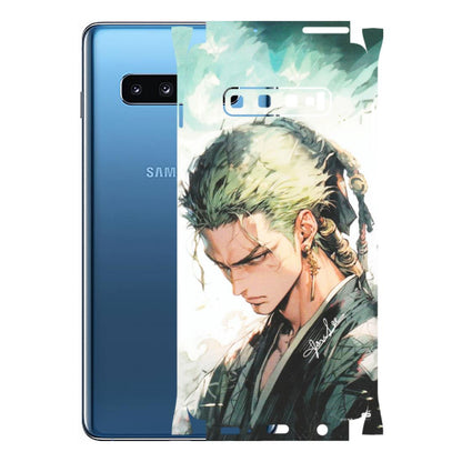 Samsung A/S Series Phone Skins (All Models) - Pirate Hunter One Piece Anime - Matte Finish (M-157) Samsung Galaxy S10 Plus